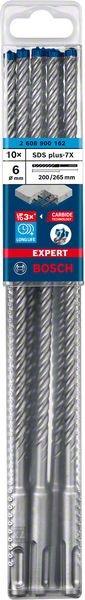 Bosch Professional Expert SDS plus-7X Hammerbohrer, 6 x 200 x 265 mm, 10-tlg. (2608900162)