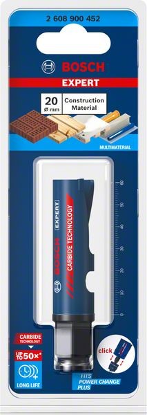 Bosch Professional Expert Construction Material Lochsäge, 20 x 60 mm (2608900452)