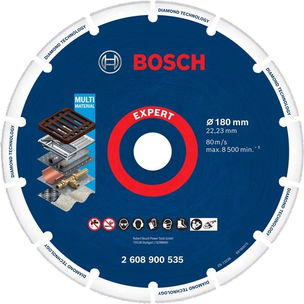 Bosch Professional Expert Diamond Metal Wheel Trennscheibe, 180 x 22,23 mm (2608900535)