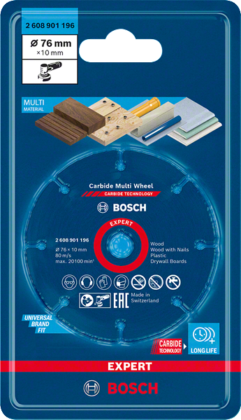 Bosch Professional Carbide Multiwheel 76x10mm EXPERT (2608901196)
