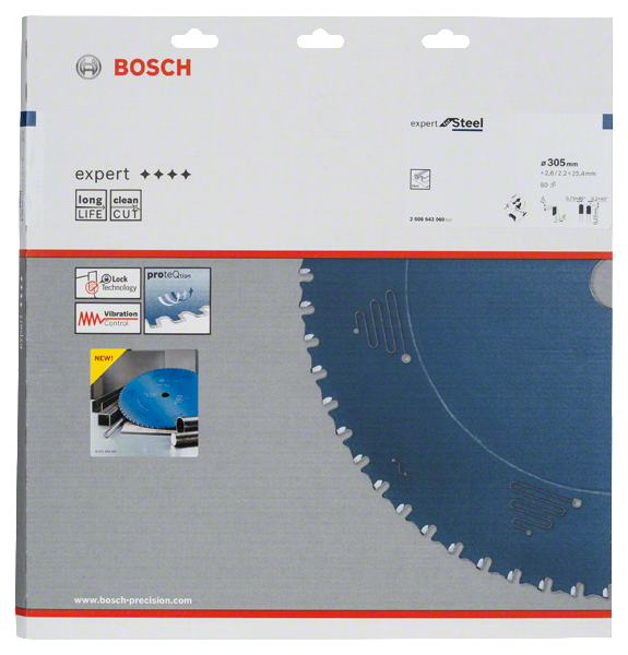 Bosch Professional Kreissägeblatt EX SL B 305x25,4-60 (2608643060)