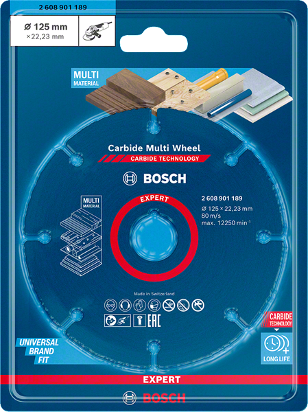 Bosch Professional Carbide Multiwheel 125x22.23mm EXPERT (2608901189)