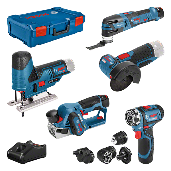 Bosch Professional 12V-5er Werkzeug Set (0615A0017D)