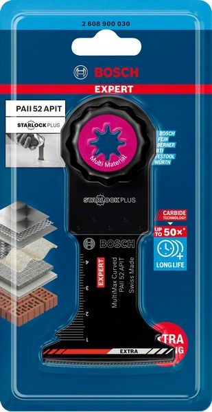 Bosch Professional Expert MultiMax PAII 52 APIT Blatt für Multifunktionswerkzeuge, 52 mm (2608900030)