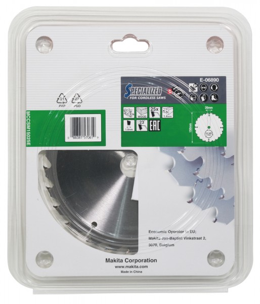 Makita HM-Sägeblatt Efficut 150X20 25Z (E-06890)