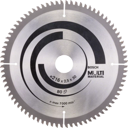Bosch Professional Kreissägeblatt MM MU B 216x30-80 (2608640447)