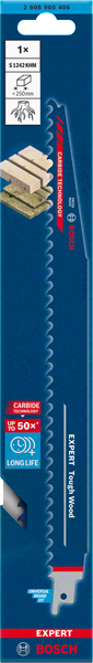 Bosch Professional Säbelsägeblatt S1242KHM 1St EXPERT (2608900406)
