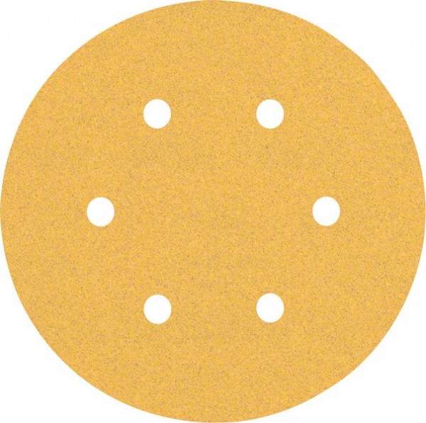 Bosch Professional Expert C470 Schleifpapier mit 6 Löchern für Exzenterschleifer, 150 mm, G 100, 5-tlg. (2608900816)