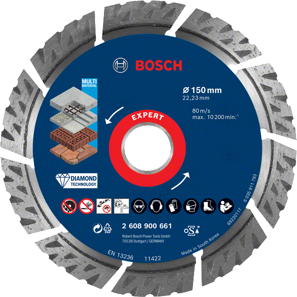 Bosch Professional DIA TS MultiMat 150x22.23x2.4x12 EXPERT (2608900661)