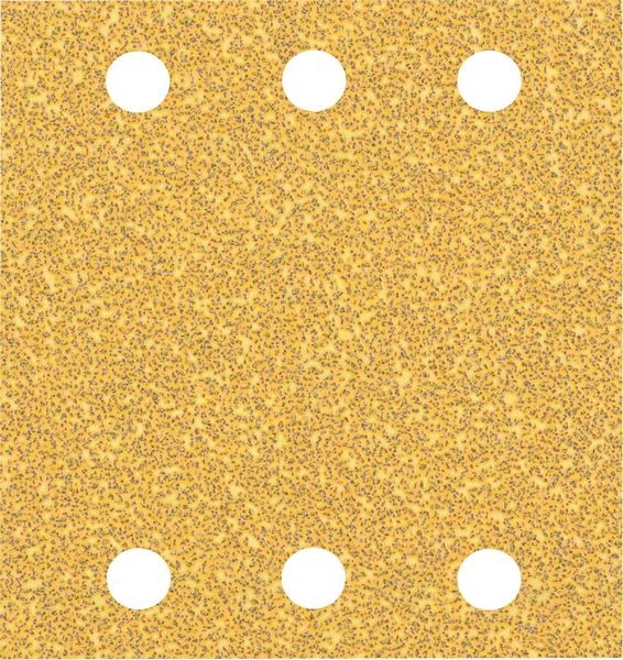 Bosch Professional Expert C470 Schleifpapier mit 6 Löchern für Schwingschleifer, 115 x 107 mm, G 40, 10-tlg. (2608900890)
