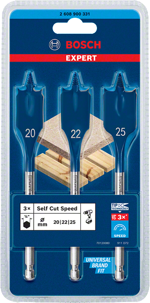 Bosch Professional SELFCUT Bo. 3tlg. Set 20/22/25mm EXPERT (2608900331)