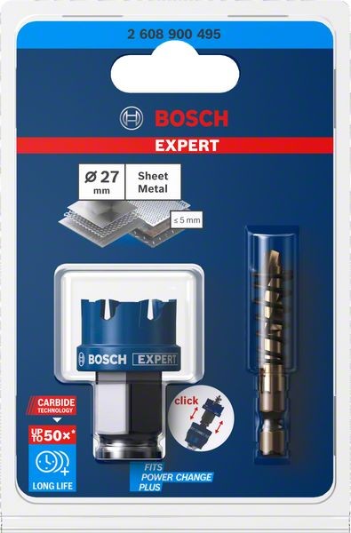 Bosch Professional Expert Sheet Metal Lochsäge, 27 x 40 mm (2608900495)