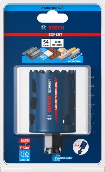 Bosch Professional Expert Tough Material Lochsäge, 54 x 60 mm (2608900428)