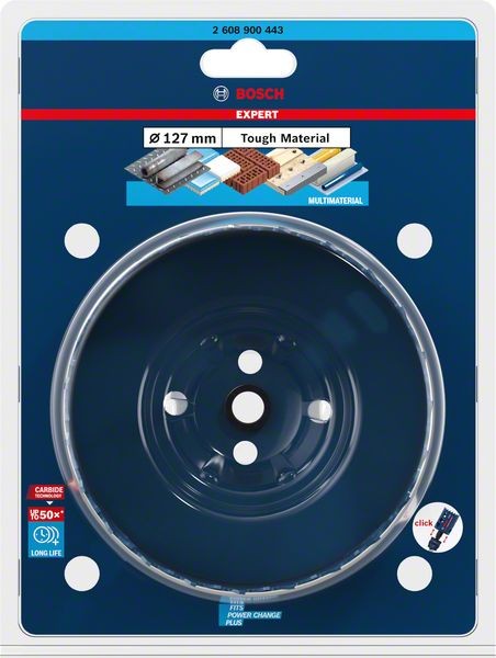 Bosch Professional Expert Tough Material Lochsäge, 127 x 60 mm (2608900443)
