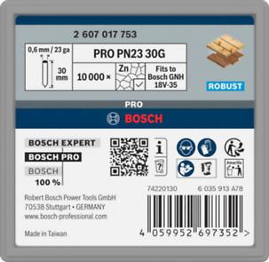 Bosch Professional PRO PN23G Pin,0.65/23g,30mm,Vrz.,10000St (2607017753)