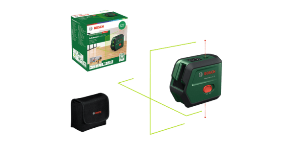 Bosch DIY AdvancedLevel 2G Kreuzlinien-Laser mit Lotfunktion (0603663G00)