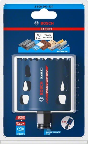 Bosch Professional Expert Tough Material Lochsäge, 70 x 60 mm (2608900434)