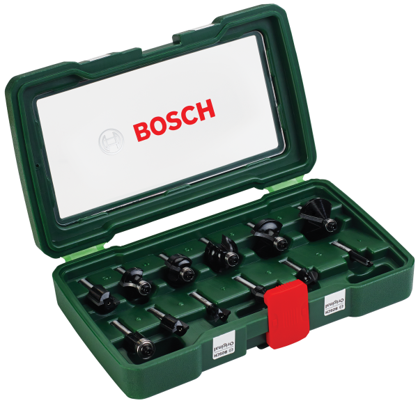 Bosch Professional 12tlg. HM-Fräserset (1/4" Schaft) (2607019465)