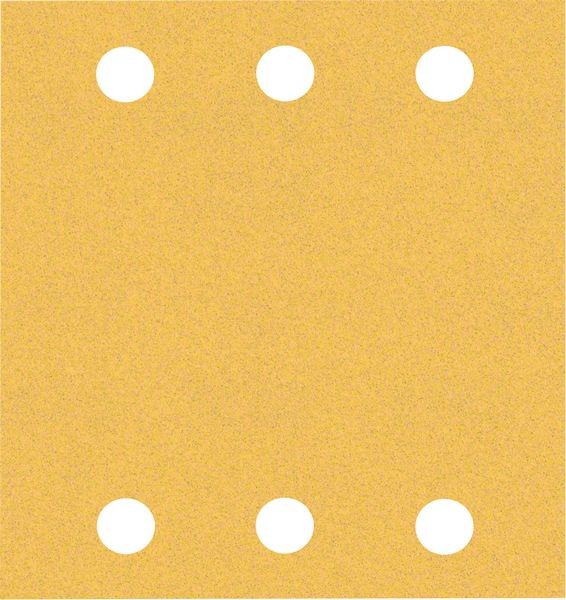 Bosch Professional Expert C470 Schleifpapier mit 6 Löchern für Schwingschleifer, 115 x 107 mm, G 120, 10-tlg. (2608900893)