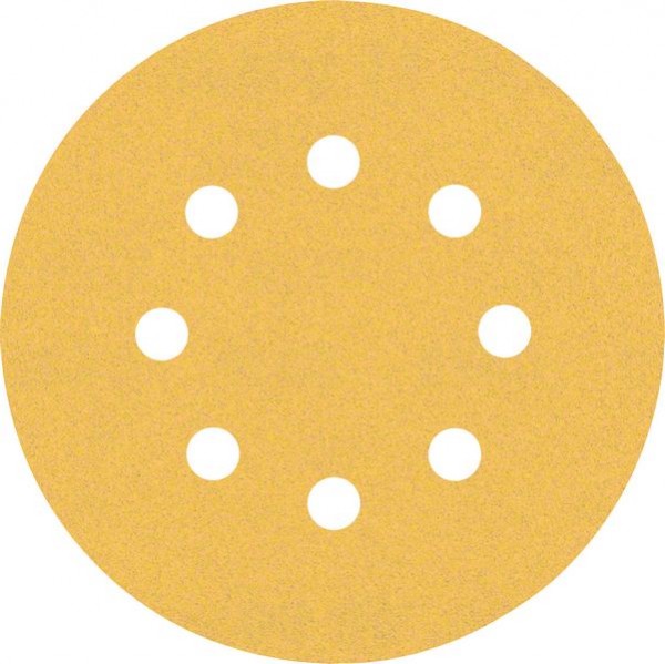 Bosch Professional Expert C470 Schleifpapier mit 8 Löchern für Exzenterschleifer, 125 mm, G 120, 5-tlg. (2608900807)