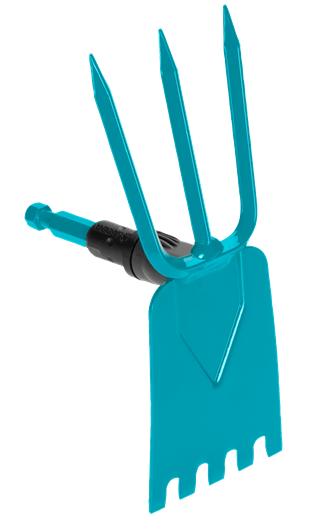 Gardena cs-Gartenhacke gerades Blatt gezahnt 9 cm, 3 Zinken (3219-20)