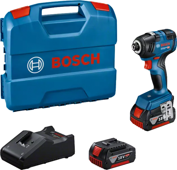 Bosch Professional GDR 18V-200 (CC) Akku-Drehschlagschrauber (2x4.0 Ah+GAL 18V-40) (06019J2107)