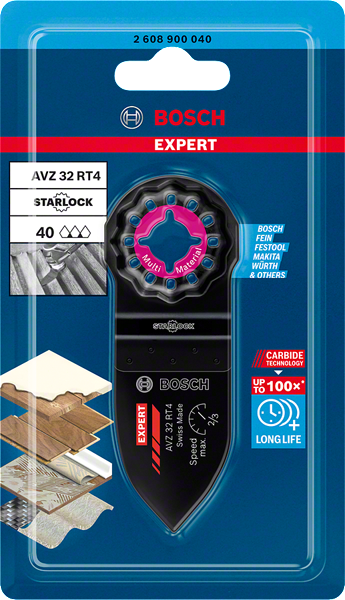 Bosch Professional Schleiffinger MultiMat AVZ32RT4 1St EXP (2608900040)