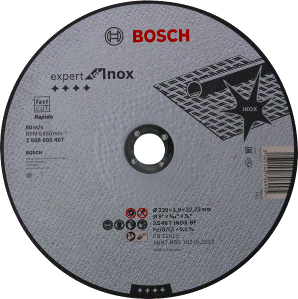 Bosch Professional Trennsch. 230x1,9mm ger. E. f. INOX (2608603407)