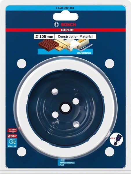 Bosch Professional Expert Construction Material Lochsäge, 105 x 60 mm (2608900481)