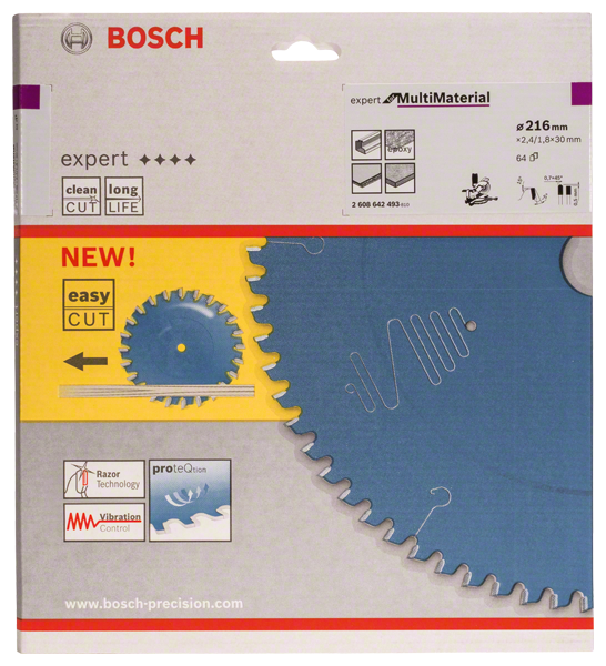 Bosch Professional Kreissägeblatt EX MU B 216x30-64 (2608642493)