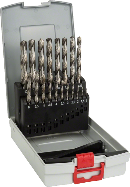 Bosch Professional Pro Box HSS-G 135°, 19 tlg. Spiralbohrer-Set 1,0–10,0 mm (2608587013)