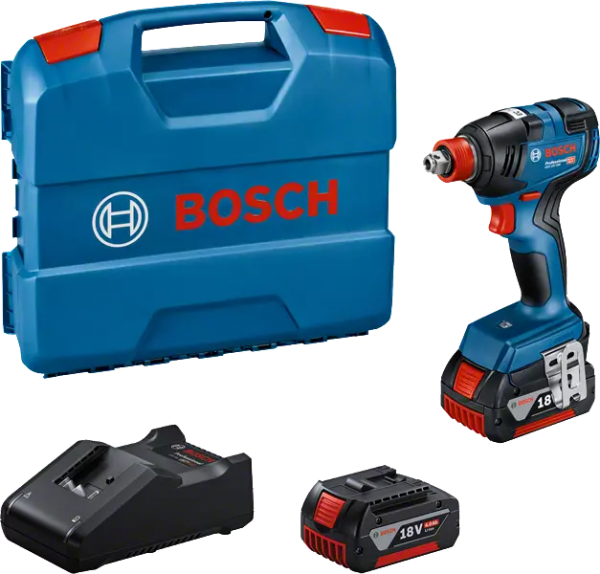 Bosch Professional GDX 18V-200 (CC) Akku-Drehschlagschrauber (2x 4.0 Ah) (06019J2206)