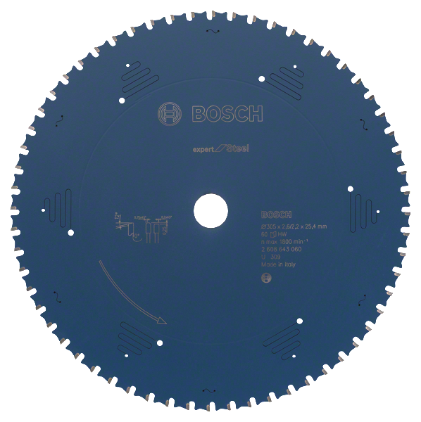 Bosch Professional Kreissägeblatt EX SL B 305x25,4-60 (2608643060)