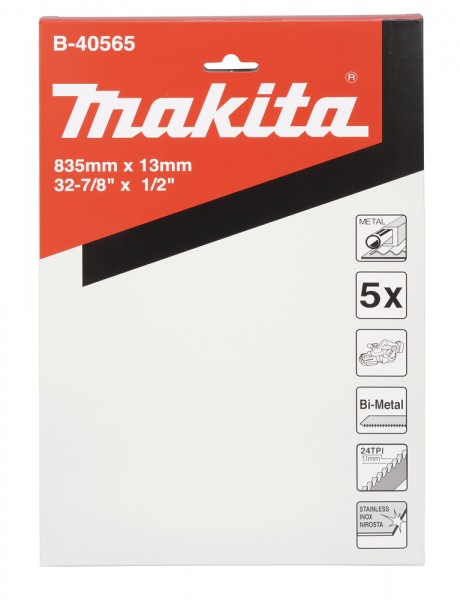 Makita Bandsägeblatt 24TPI - 835 x 13 x 0,5 mm - 5 Stck. (B-40565)