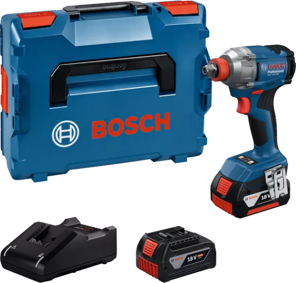 Bosch Professional GDX 18V-285 (L) Akku-Drehschlagschrauber (2x4,0Ah) (06019N2102)