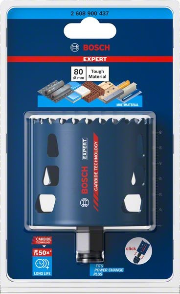 Bosch Professional Expert Tough Material Lochsäge, 80 x 60 mm (2608900437)