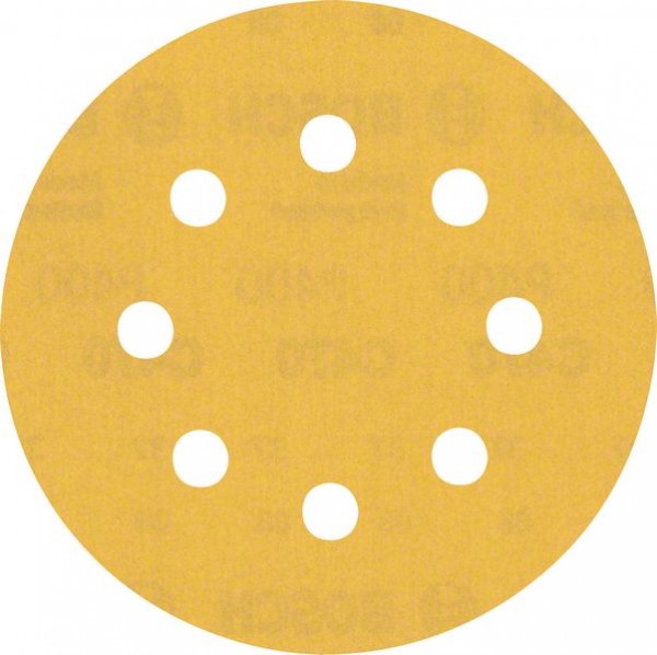 Bosch Professional Expert C470 Schleifpapier mit 8 Löchern für Exzenterschleifer, 115 mm, G 400, 5-tlg. (2608900801)