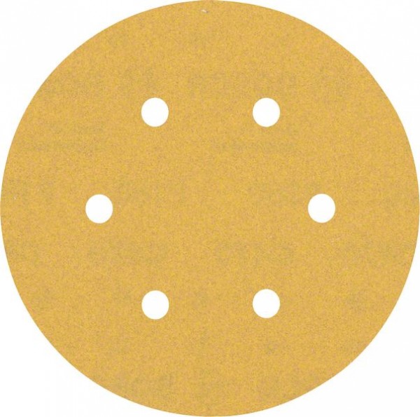 Bosch Professional Expert C470 Schleifpapier mit 6 Löchern für Exzenterschleifer, 150 mm, G 180, 5-tlg. (2608900818)