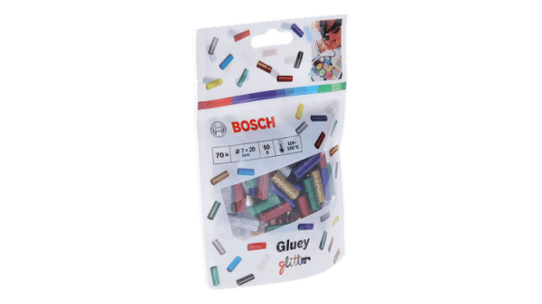 Bosch DIY Klebestick Glitter 20x7mm, für Gluey, Gluepen, 70 Stck. (2608002006)
