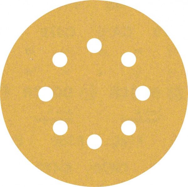 Bosch Professional Expert C470 Schleifpapier mit 8 Löchern für Exzenterschleifer, 125 mm, G 180, 5-tlg. (2608900808)