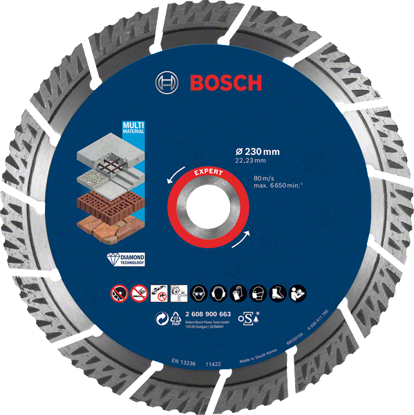 Bosch Professional DIA TS MultiMat 230x22.23x2.4x15 EXPERT (2608900663)