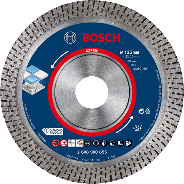 Bosch Professional DIA TS HardCeramic 125x22.23x1.4x10 EXP (2608900655)