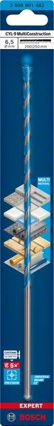 Bosch Professional Expert CYL-9 MultiConstruction Bohrer, 6,5 x 200 x 250 mm, d 6,5 mm (2608901482)