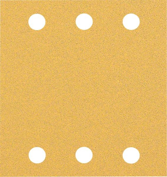 Bosch Professional Expert C470 Schleifpapier mit 6 Löchern für Schwingschleifer, 115 x 107 mm, G 80, 10-tlg. (2608900892)