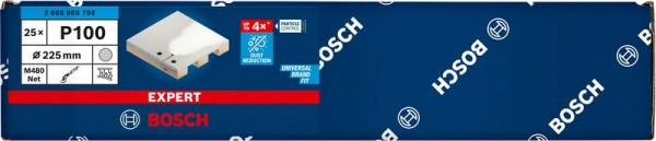 Bosch Professional Expert M480 Schleifnetz für Trockenbauschleifer, 225 mm, G 100, 25-tlg. (2608900708)
