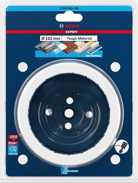 Bosch Professional Expert Tough Material Lochsäge, 102 x 60 mm (2608900439)