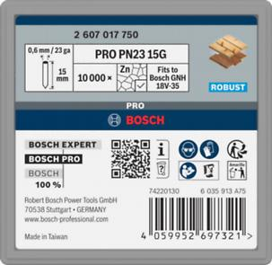 Bosch Professional PRO PN23G Pin,0.65/23g,15mm,Vrz.,10000St (2607017750)