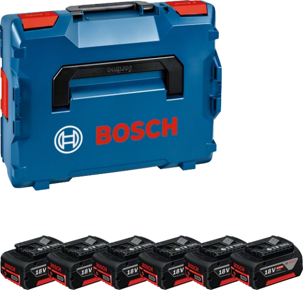 Bosch Professional Akku-Paket 6x GBA 18V 4.0Ah (L) (1600A02A2S)