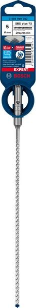 Bosch Professional Expert SDS plus-7X Hammerbohrer, 5 x 200 x 265 mm (2608900062)