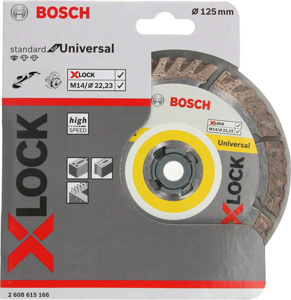Bosch Professional X-LOCK DIA-TS 125x22,23 Sf. Univ. (2608615166)